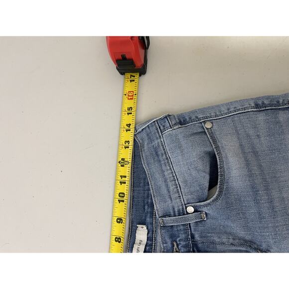 Levis 505 27x32 Straight Leg 90s Y2K Rodeo Western Cowgirl Blue Fade Festival - Picture 11 of 16